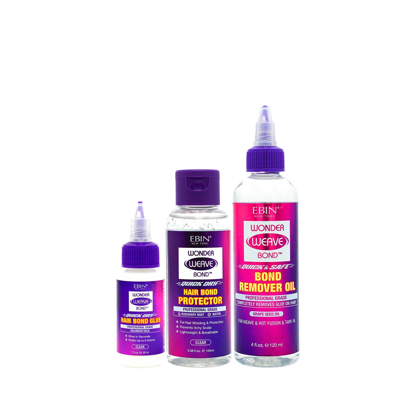 EBIN NEW YORK - ORIGINAL QUICK WEAVE KIT: Black