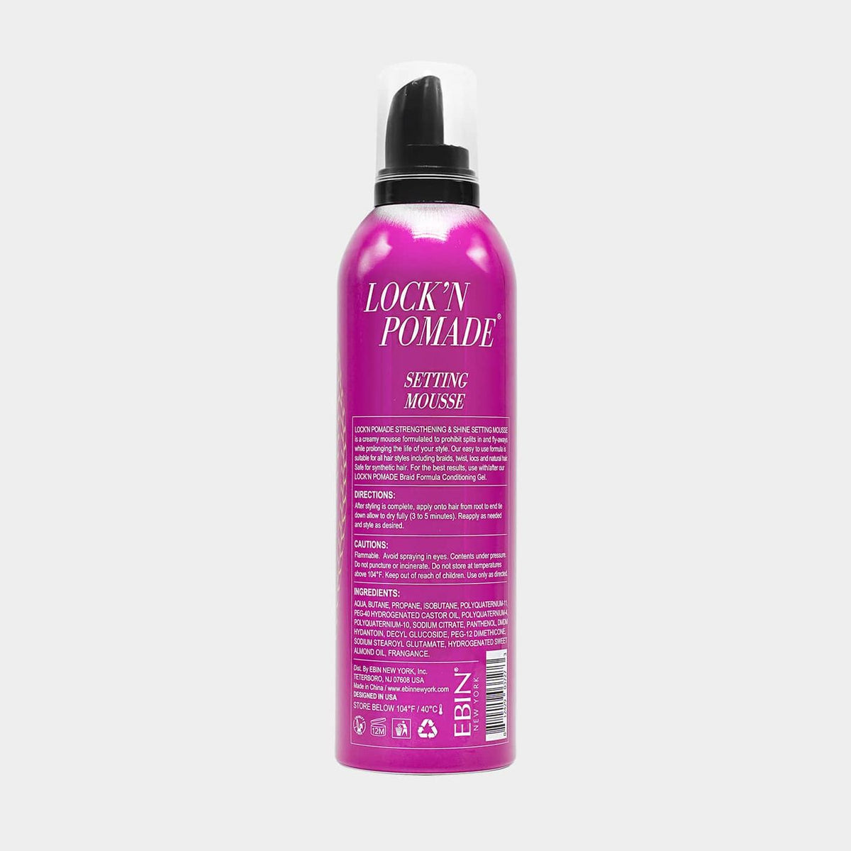 EBIN NEW YORK - SETTING MOUSSE STRENGTHENING & SHINE - SWEET ALMOND OIL: Standard