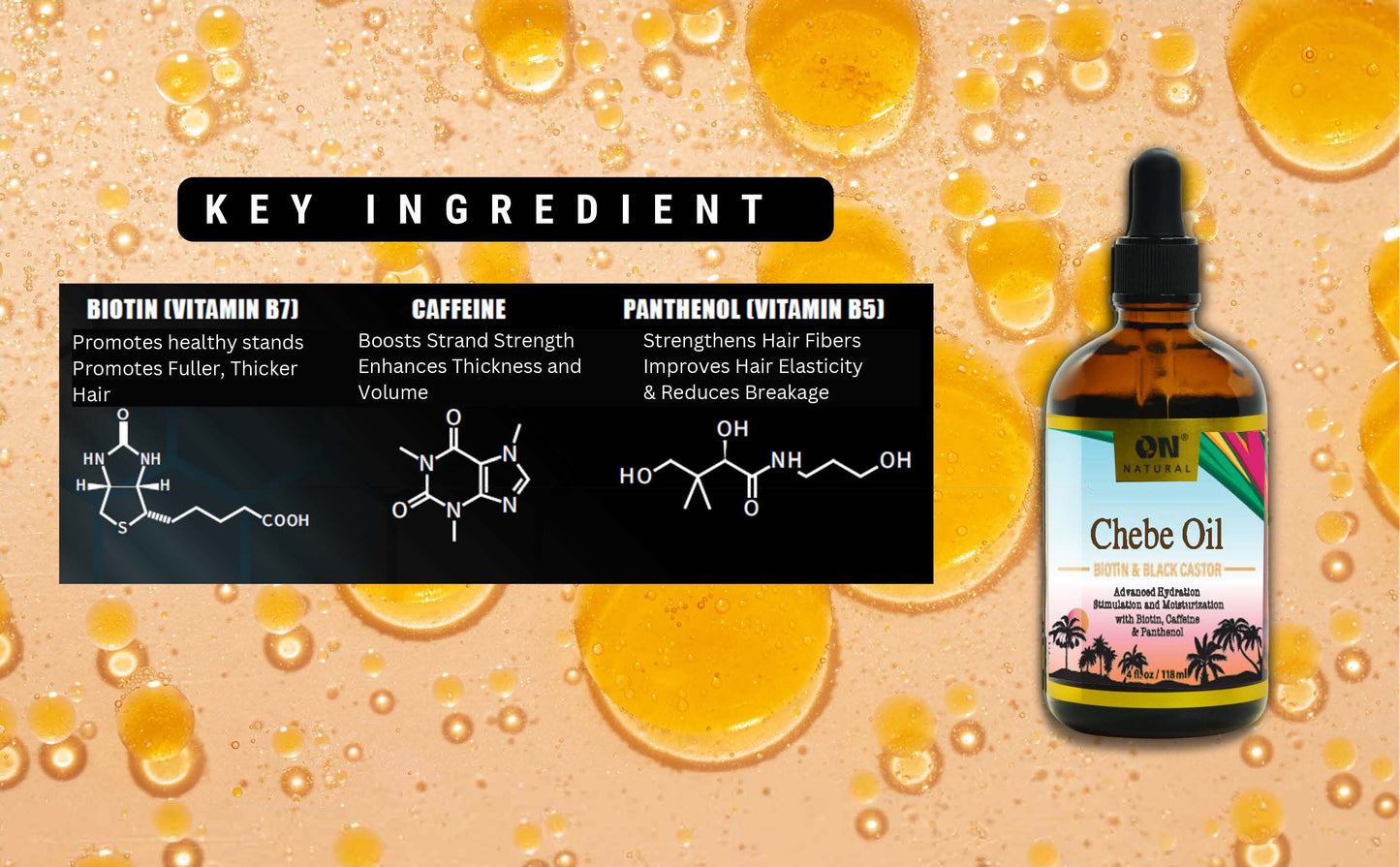 ON Natural USA - ON NATURAL - Chebe Oil: 4oz