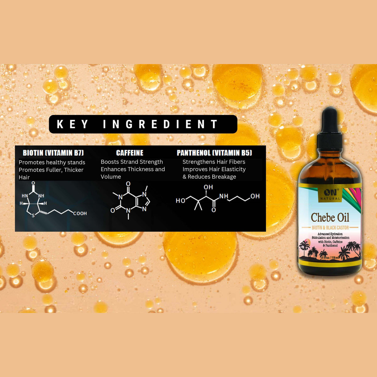 ON Natural USA - ON NATURAL - Chebe Oil: 4oz