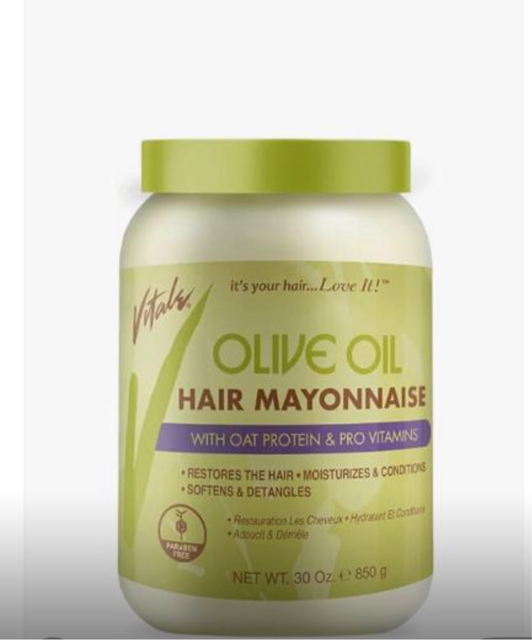 Olive oil hair mayonnaise