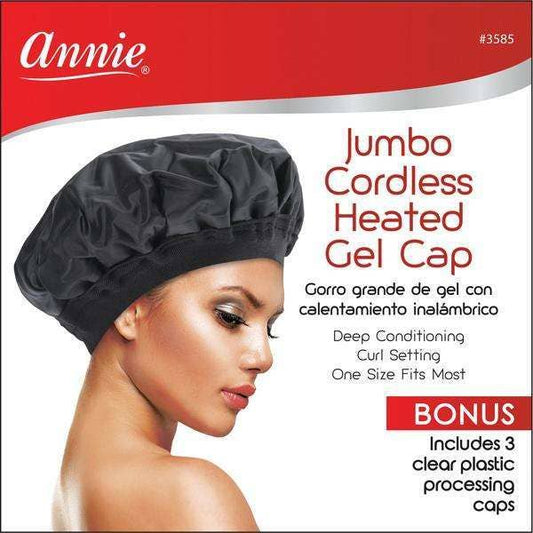Annie International, Inc. - Annie Jumbo Cordless Heated Gel Cap Black