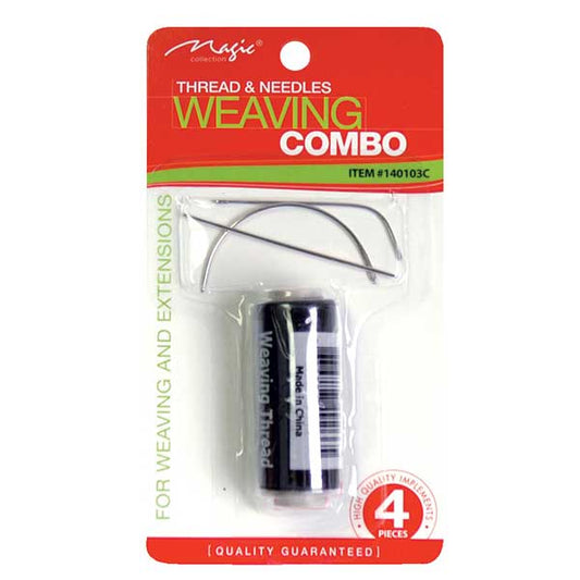 Majestic Wholesale - Thread & Needles Weaving Combo Bk/Br for Weaving Extensions : BLACK