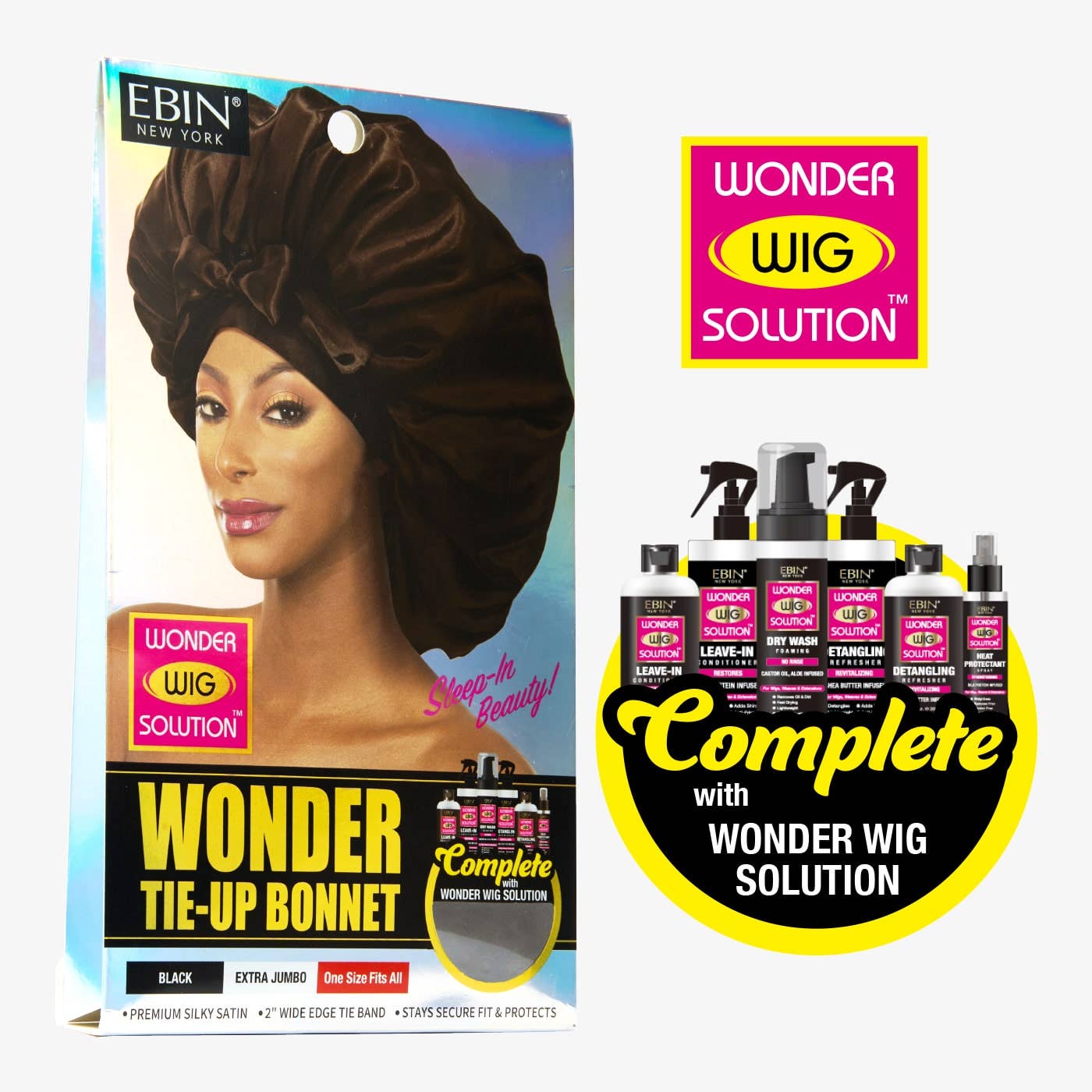 EBIN NEW YORK - Wonder Tie-Up Bonnet - X-Jumbo