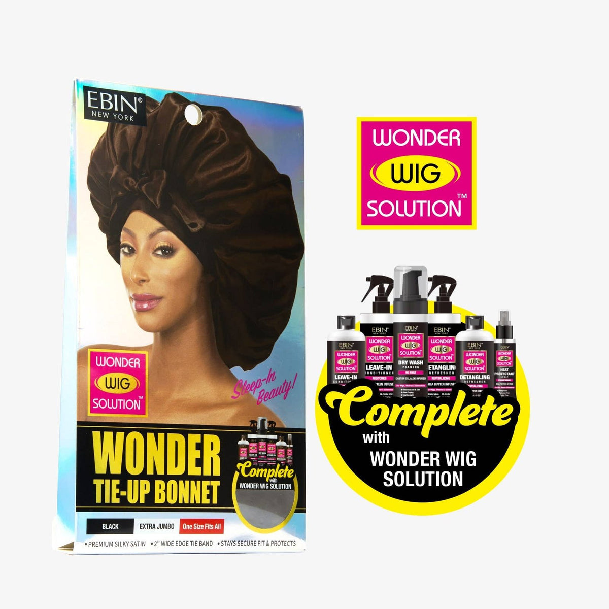 EBIN NEW YORK - Wonder Tie-Up Bonnet - X-Jumbo