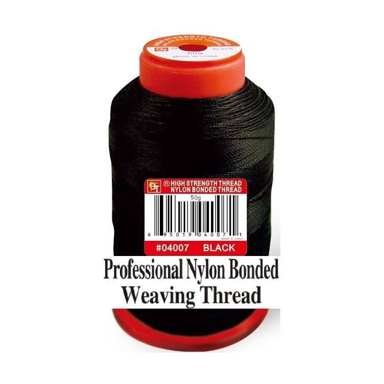 MI Hair Distribution - Nylon Bonded Weaving Thread -50 g - Black