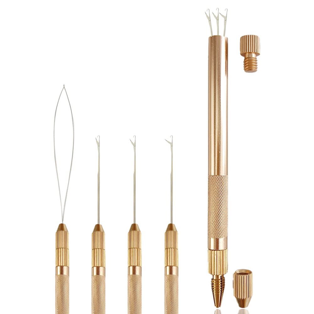 2 in 1 Hair Extension Tools, Includes Loop Needle Threader