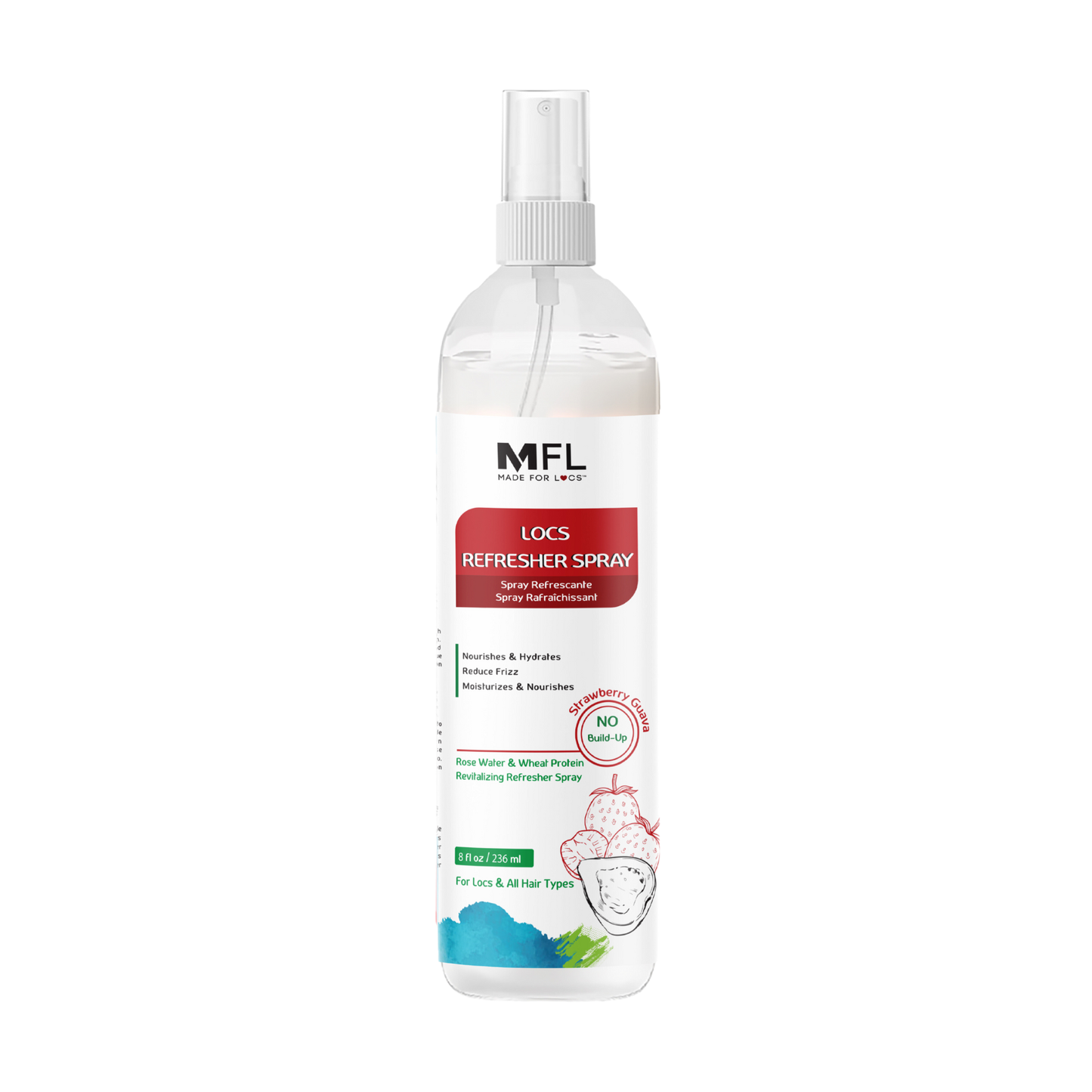 Made For Locs - Locs Rose-Water Refresher Spray | 8 oz: Pomegranate Pear