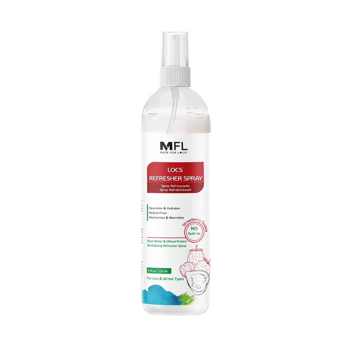 Made For Locs - Locs Rose-Water Refresher Spray | 8 oz: Pomegranate Pear