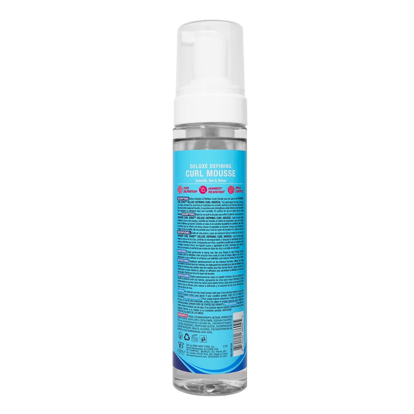 EBIN NEW YORK - Wonder Curl Bond - Curl Mousse Sports Edition
