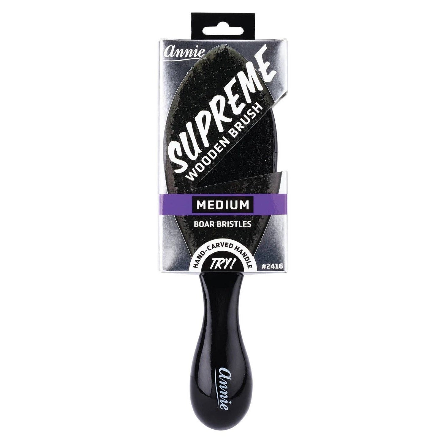 Annie International, Inc. - Annie Supreme Wave Brush Medium Boar Bristles