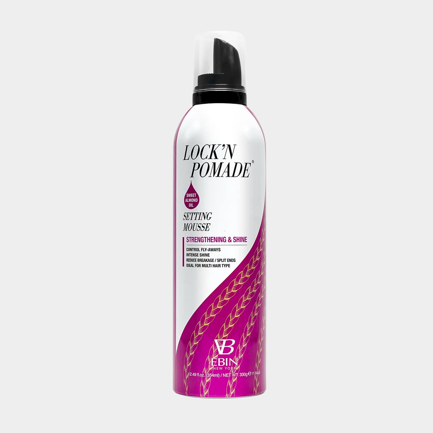 EBIN NEW YORK - SETTING MOUSSE STRENGTHENING & SHINE - SWEET ALMOND OIL: Travel / Mini