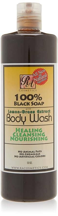 African Black Soap Body Wash - Lemongrass, 16 oz