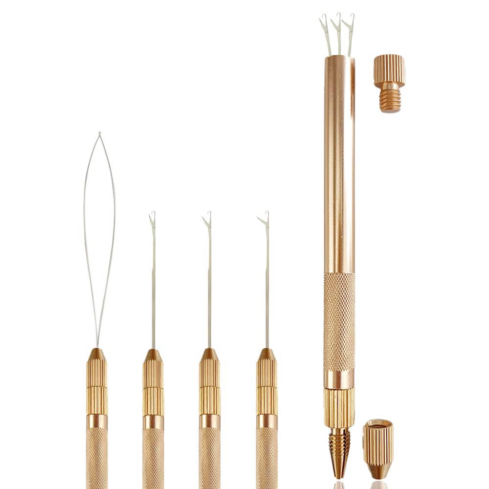 2 in 1 Hair Extension Tools, Includes Loop Needle Threader
