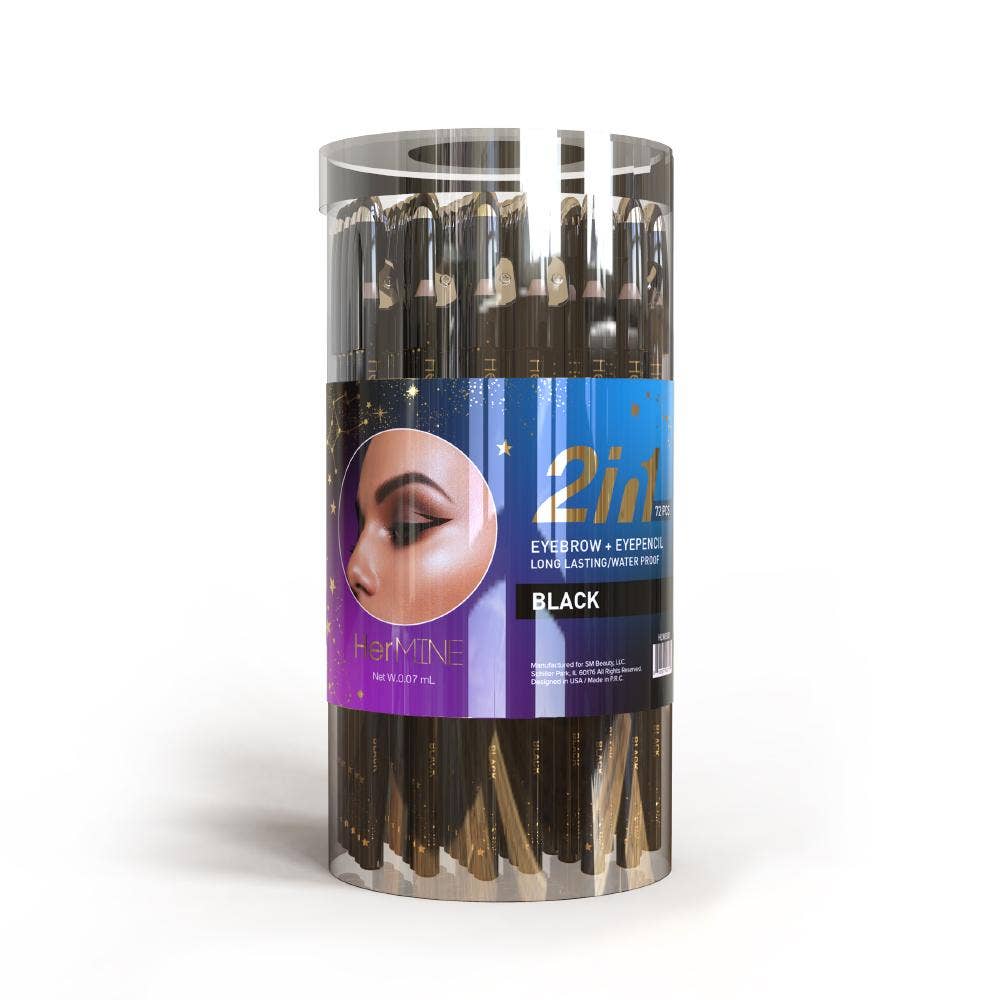 HerMINE - 2 in 1 Eyebrow + Eyepencil: Dark Brown