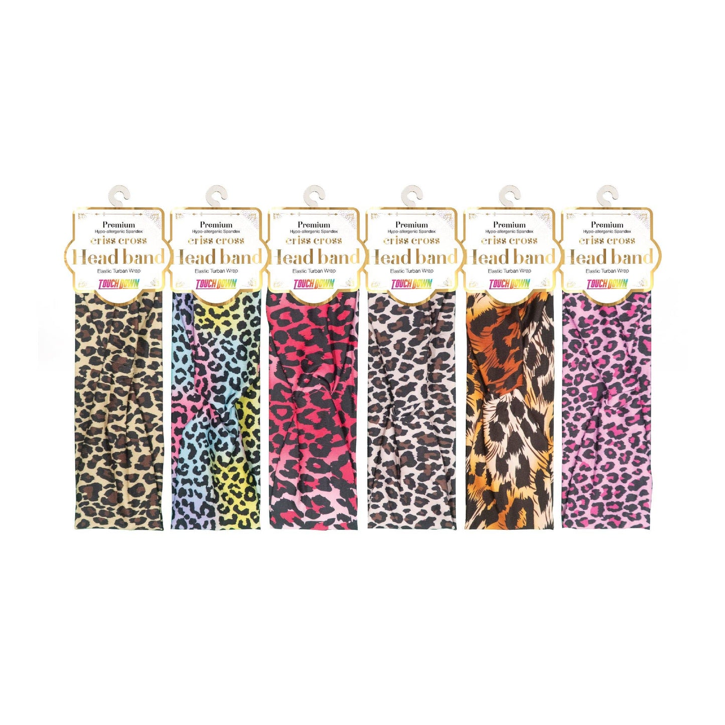 SM Beauty LLC - Criss Cross Headband - Elastic Turban Wrap: Havana