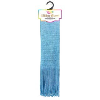 Touch Ups Glitter Shawl: Red