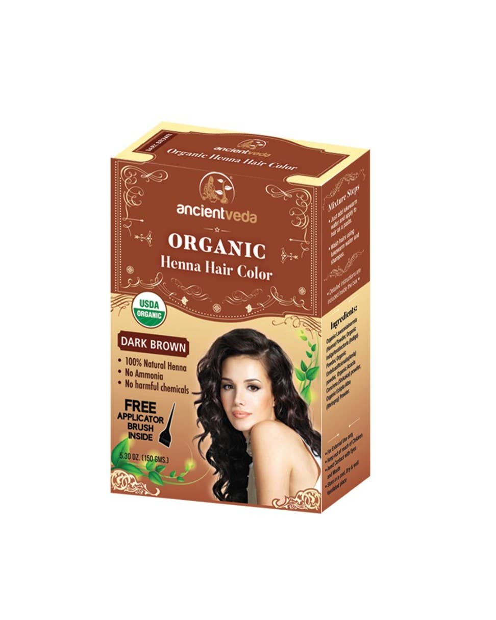 Ancientveda - Organic Dark Brown Henna (150 gms)