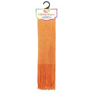 Touch Ups Glitter Shawl: Red
