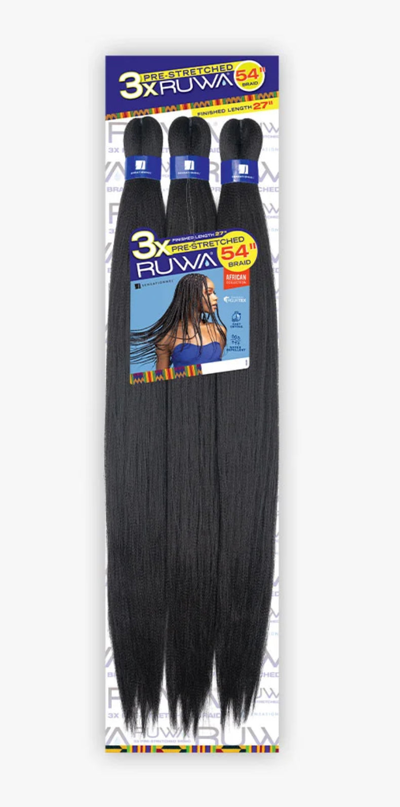 3X-RUWA-PRE-STRETCHED BRAID - 54''