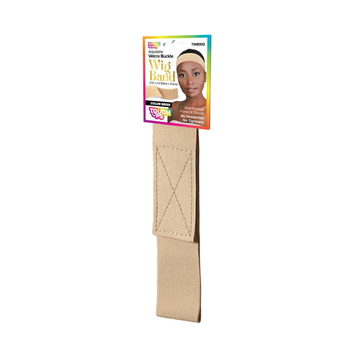 SM Beauty LLC - TouchUps - Adjustable Buckle Wig Band: TWB004 BROWN