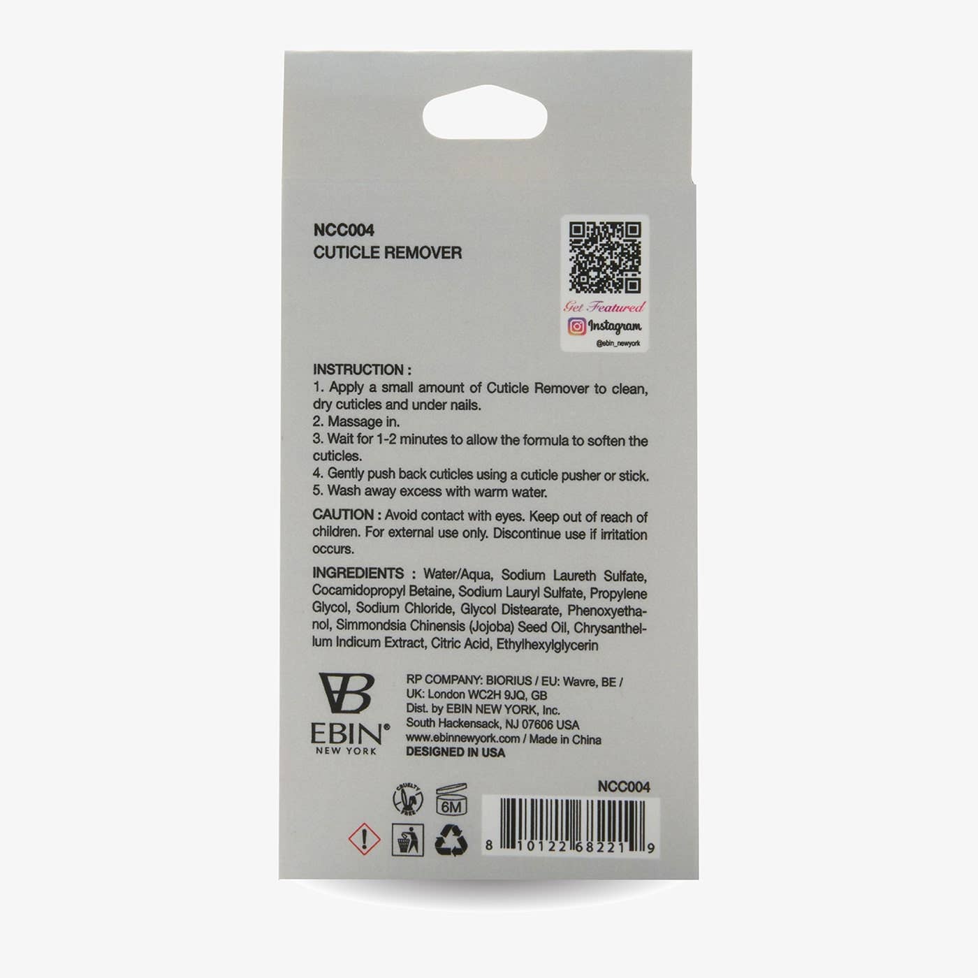 EBIN NEW YORK - Cuticle Remover