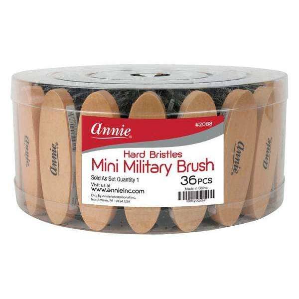 Annie International, Inc. - Annie Hard Mini Military Brush 36ct
