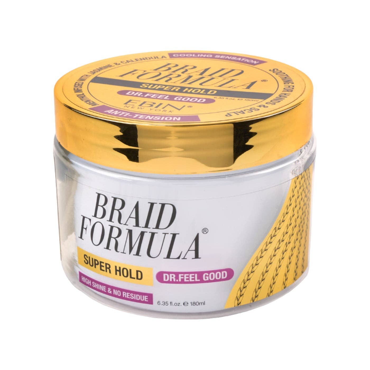 EBIN NEW YORK - BRAID FORMULA CONDITIONING GEL - Dr. Feel Good: 3.53 oz/ 100 mL