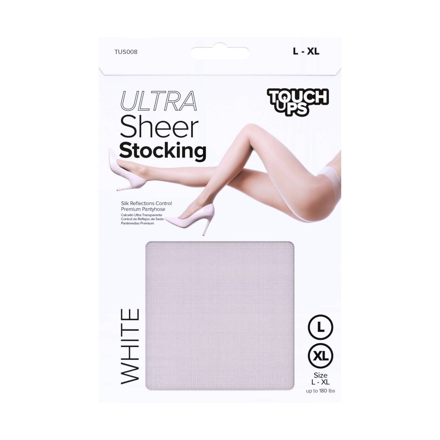 Touch Ups Ultra Sheer Stocking: Off Black - L-XL