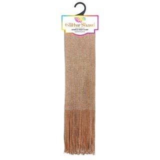 Touch Ups Glitter Shawl: Red