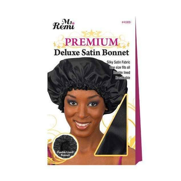 Annie International, Inc. - Ms. Remi Deluxe Satin Bonnet Black