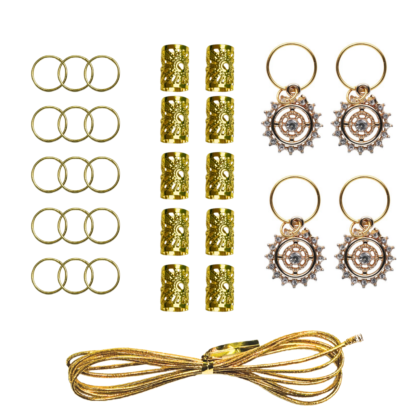 Annie - Annie Braid Charm Set, Diamond Circle