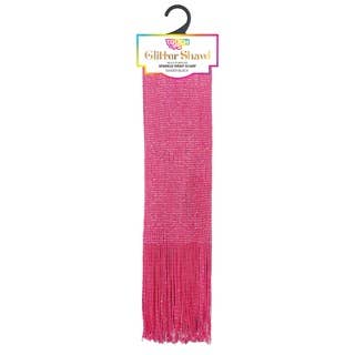 Touch Ups Glitter Shawl: Red