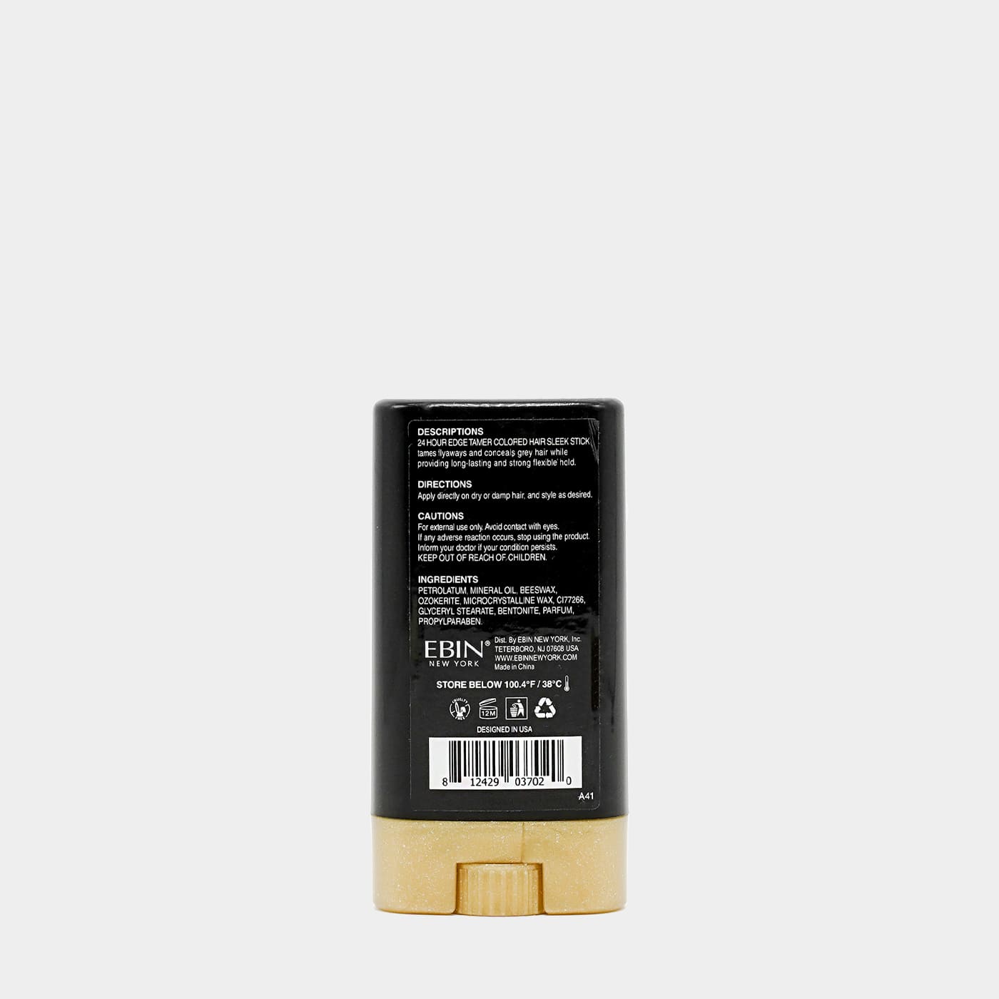 EBIN NEW YORK - 24 Hour Colored Sleek Stick - Jet Black: Jet Black