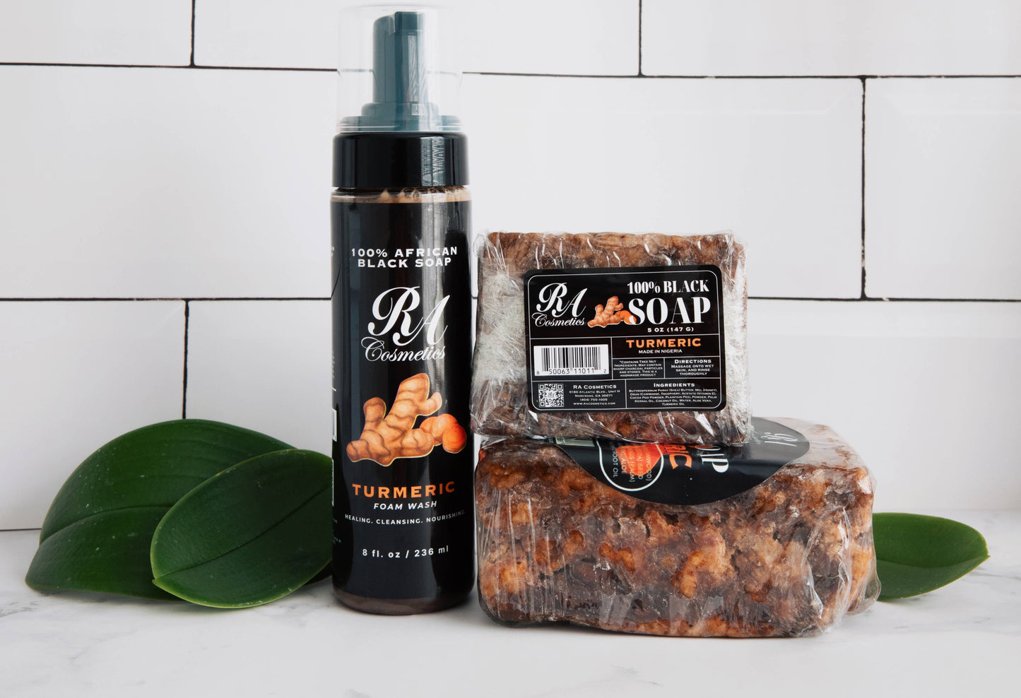 African Black Soap Bar - Turmeric Oil 5 oz