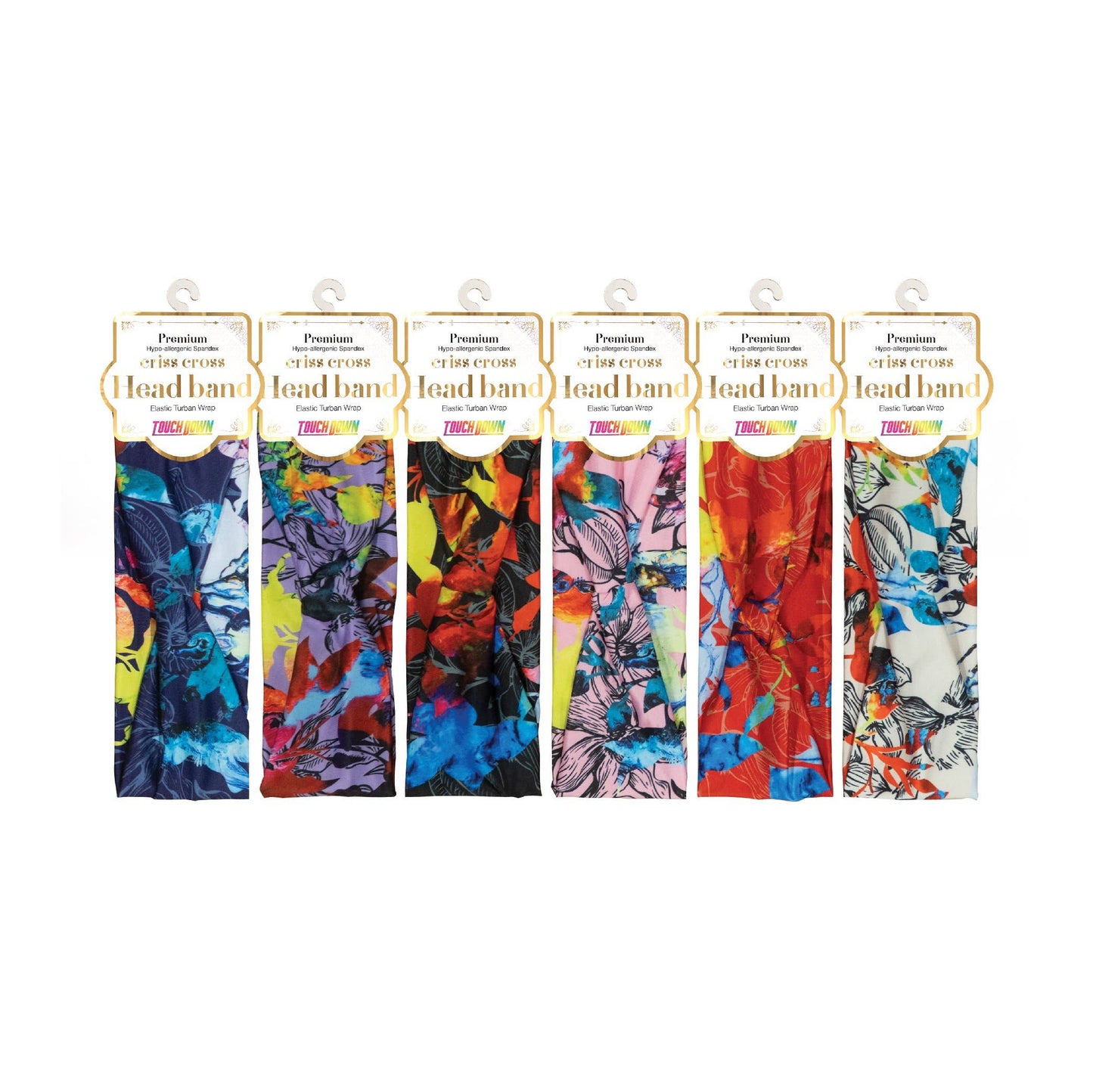SM Beauty LLC - Criss Cross Headband - Elastic Turban Wrap: Havana