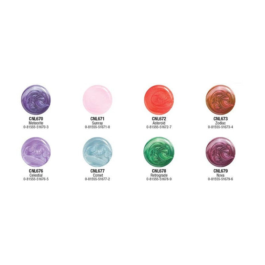 PINEAPPLE Beauty - LA Colors CLAC504 Galactic Glam Gel Nail Polish - 24pc