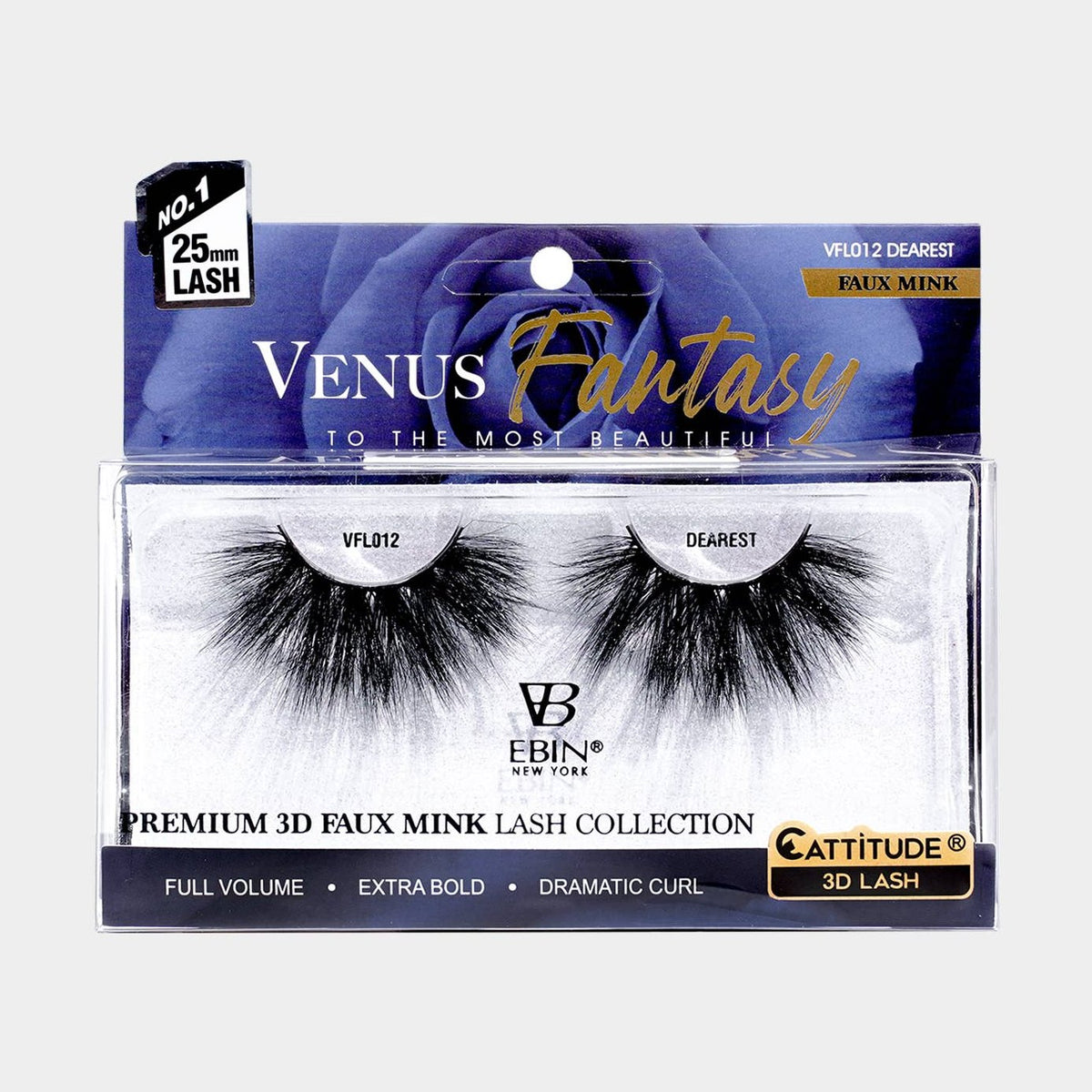 EBIN NEW YORK - Venus Fantasy 25mm Faux Mink 3D Lashes: Wanderlust