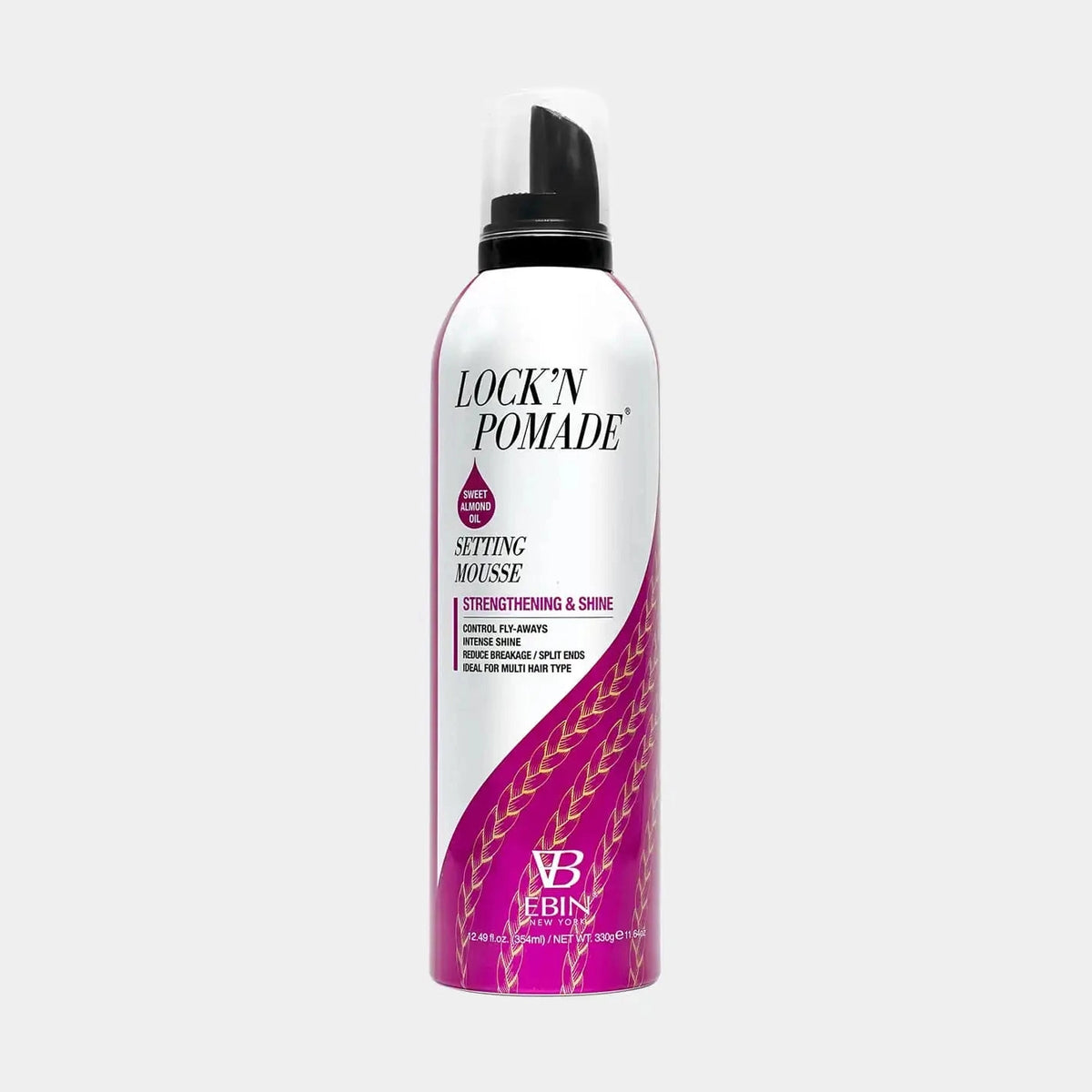 EBIN NEW YORK - SETTING MOUSSE STRENGTHENING & SHINE - SWEET ALMOND OIL: Travel / Mini