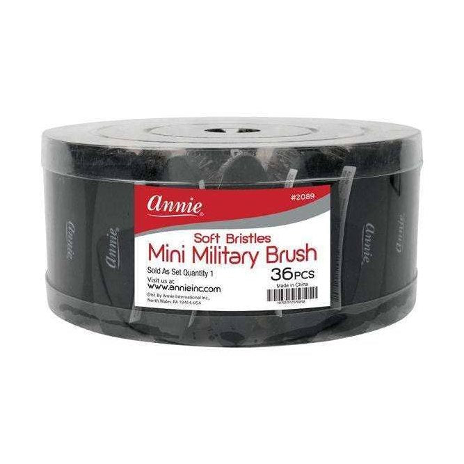 Annie International, Inc. - Annie Soft Mini Military Brush 36ct Retail Display
