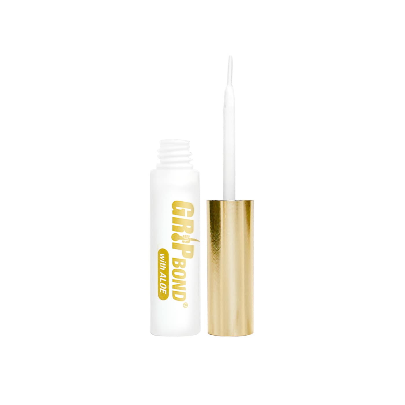 EBIN NEW YORK - GRIP BOND LASH ADHESIVE with ALOE - WHITE / BRUSH