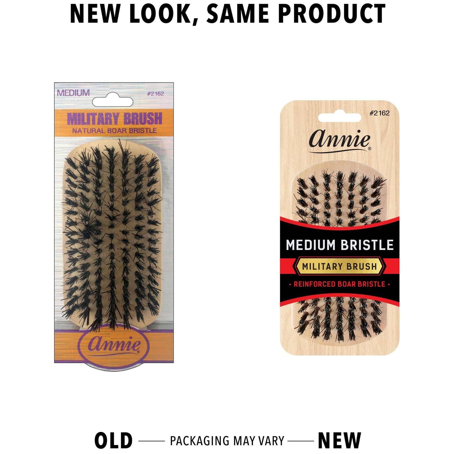 Annie International, Inc. - Annie Medium Military Brush Boar Bristle