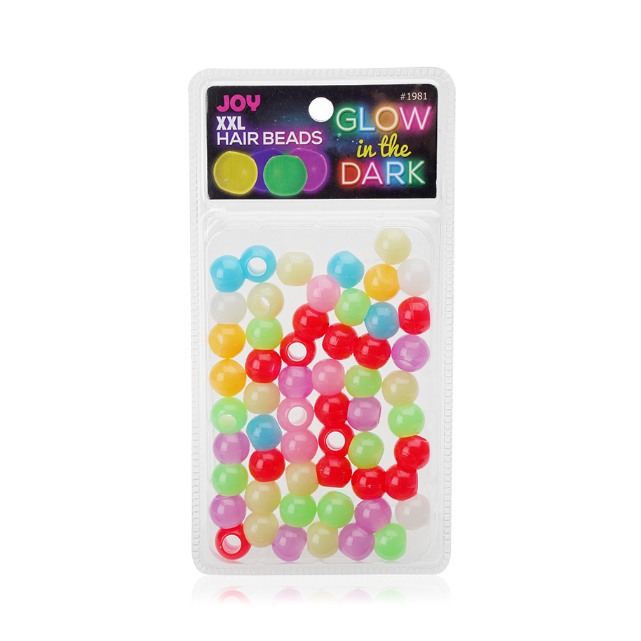 Annie - Joy XX-Large Glow In the Dark Hair Beads Asst Color