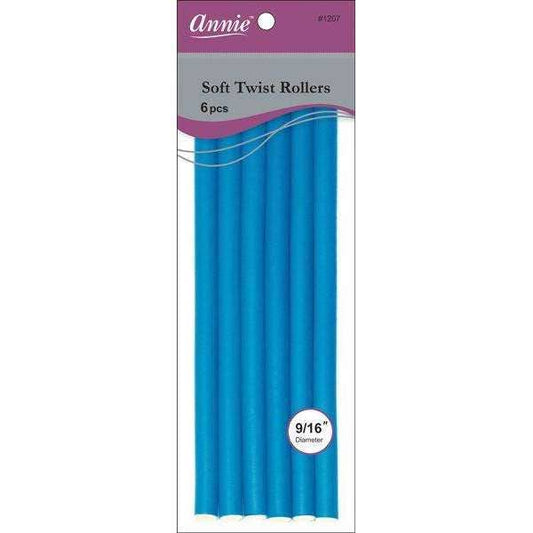 Annie International, Inc. - Annie Soft Twist Rollers 9/16" XL Blue (6pcs)
