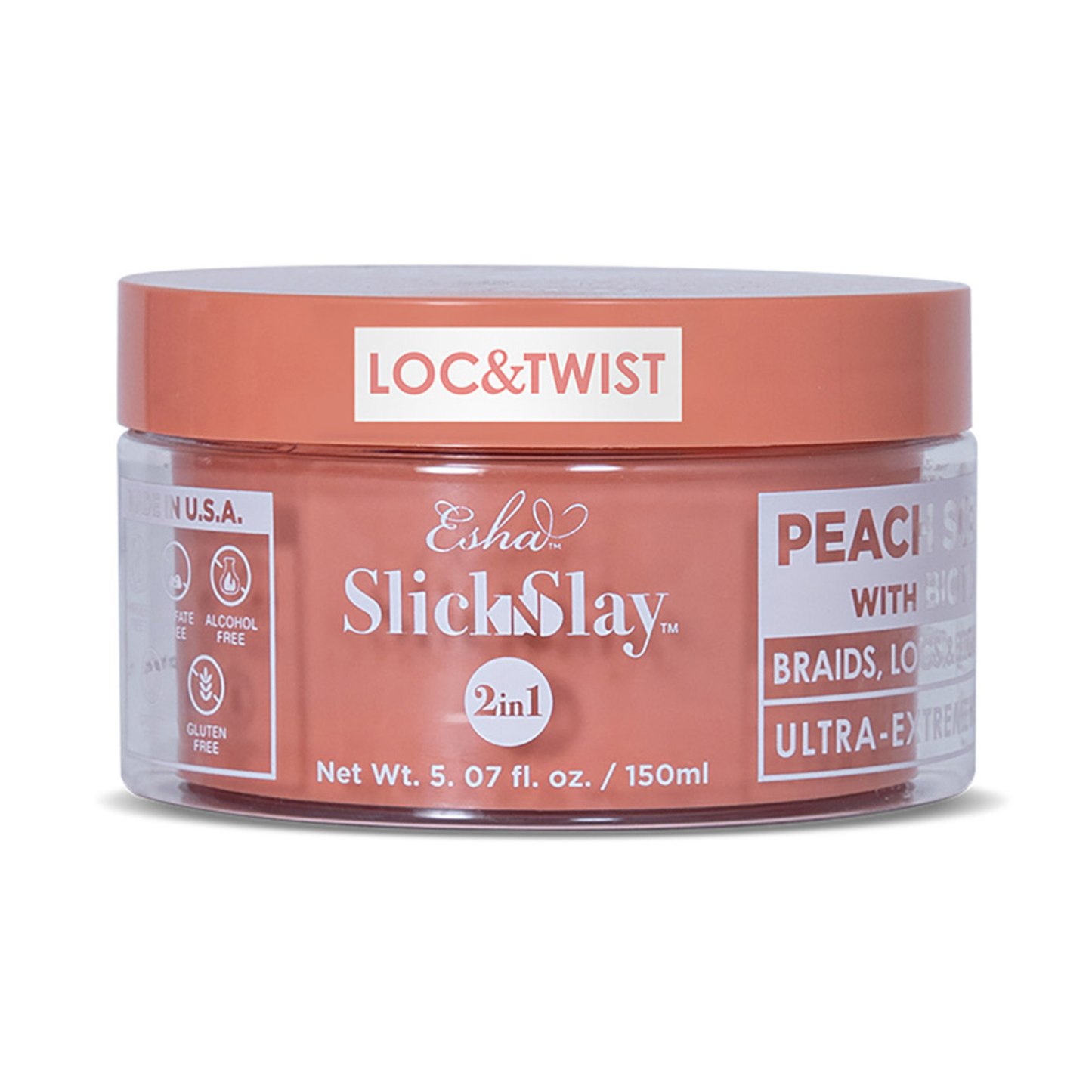 Esha Girl - Slick N Slay Braid & Edge Hair Styling Gel: Peach & Biotin / 150ML