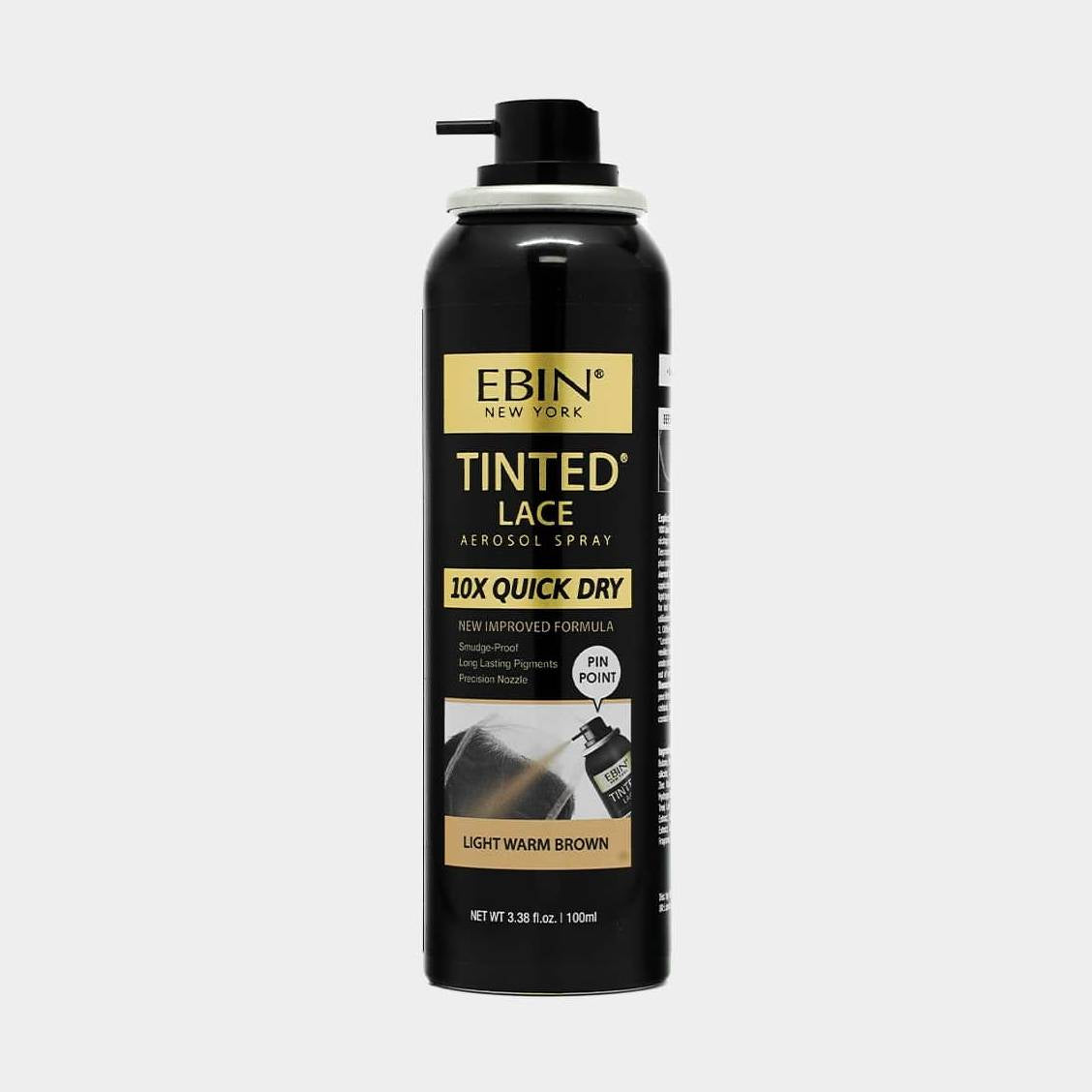 EBIN NEW YORK - 10X Quick Dry Tinted Lace Spray: Medium Dark Brown
