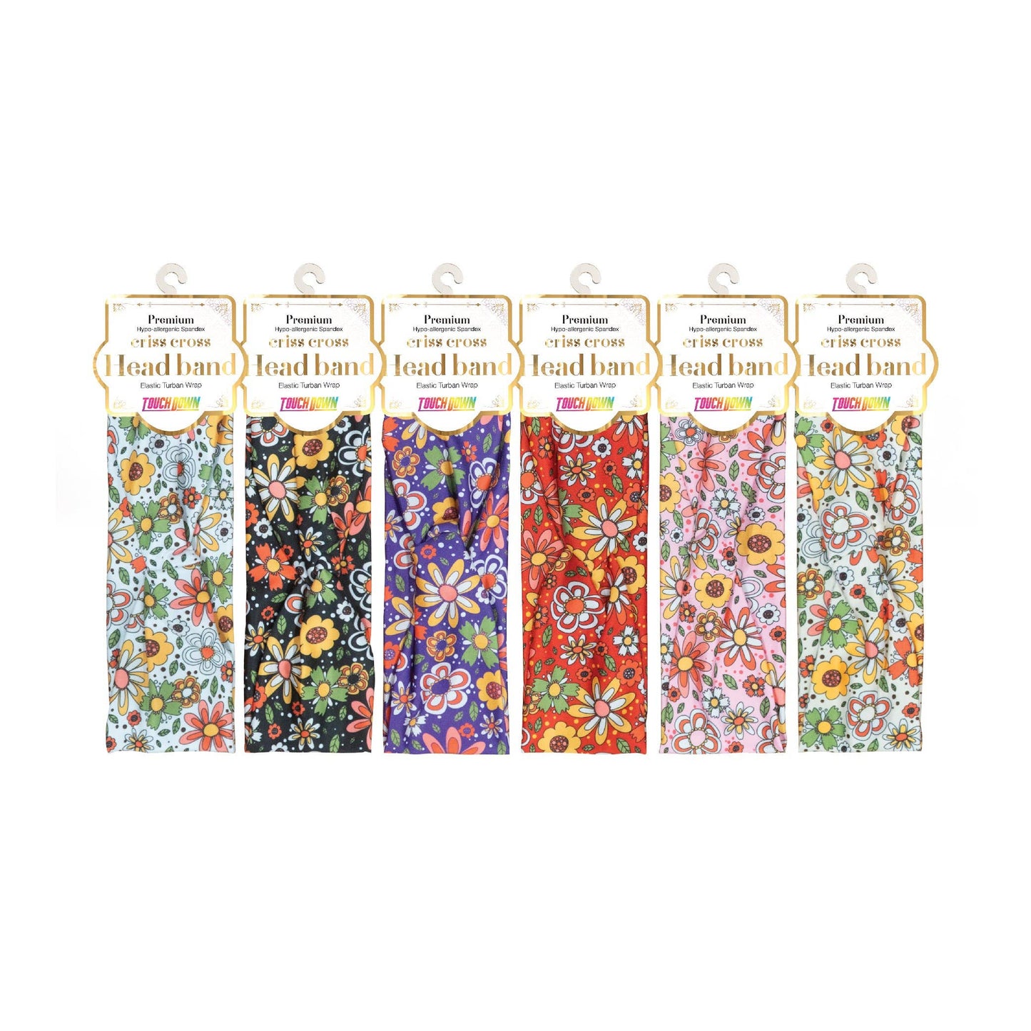 SM Beauty LLC - Criss Cross Headband - Elastic Turban Wrap: Havana