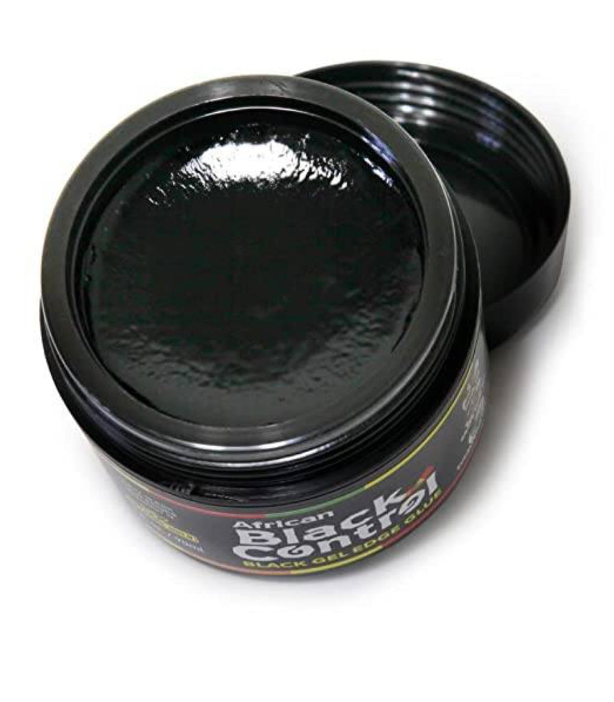 AFRICAN-BLACK CONTROL-BLACK GEL-EDGE GLUE