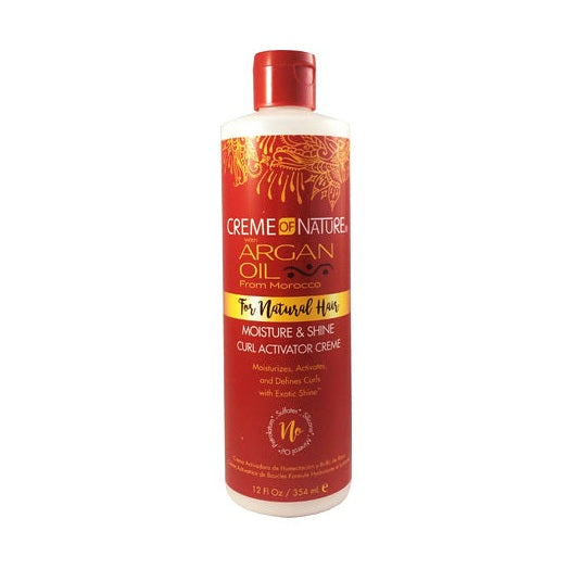 CREME OF NATURE - ARGAN OIL - MOISTURE & SHINE CURL ACTIVATOR CREME