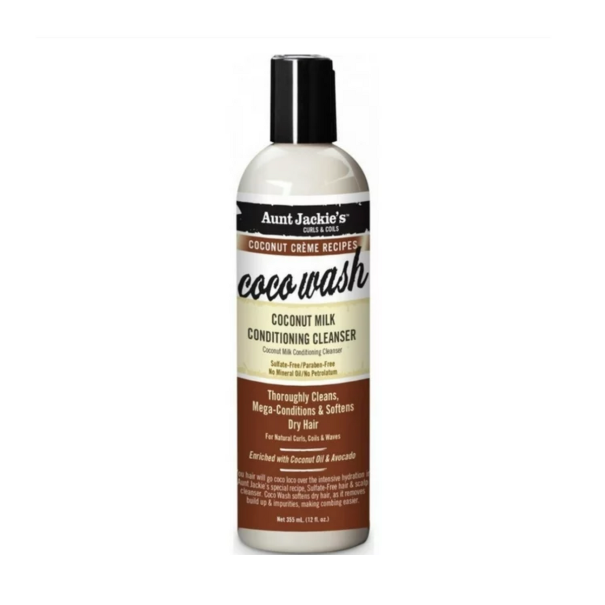 Aunt Jackie’s curls & coils-coco wash-coconut milk-conditioning cleanser